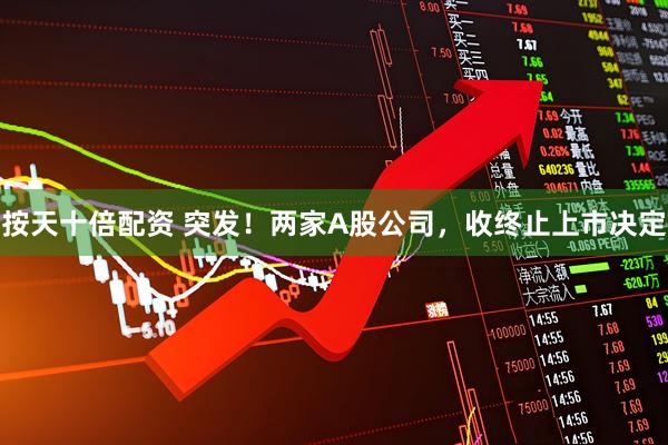 按天十倍配资 突发！两家A股公司，收终止上市决定